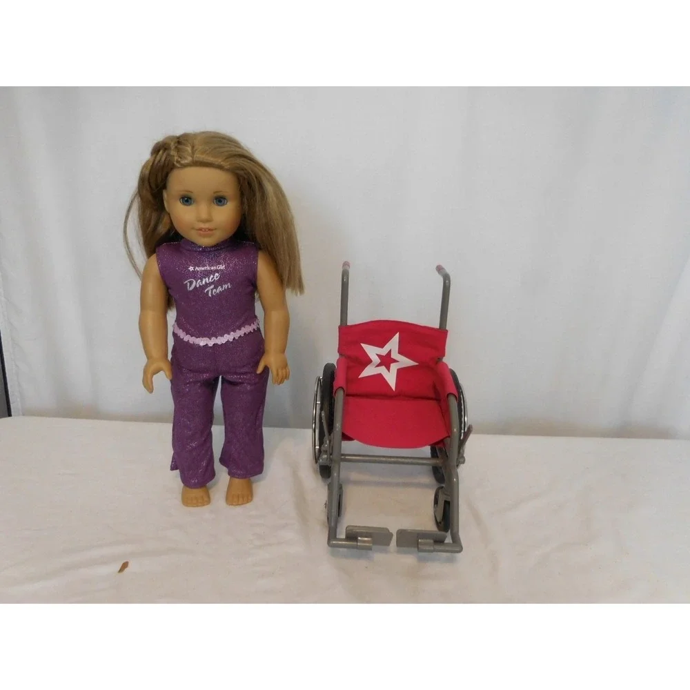 My American Girl Doll Fair Skin Blue Eyes Light Brown Hair 18
